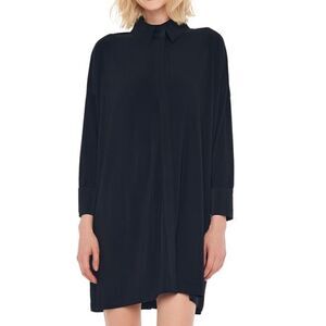 Norma Kamali Boyfriend shirt dress in Black - Size Medium
